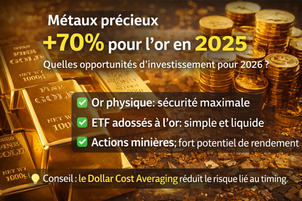 Métaux précieux : après le rallye historique de 2025, l’or reste-t-il une opportunité en 2026 ?