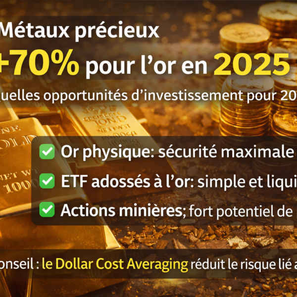 Métaux précieux : après le rallye historique de 2025, l’or reste-t-il une opportunité en 2026 ?