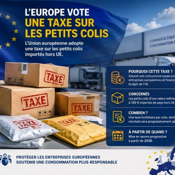 🛒 E-commerce : Entrée en vigueur de la taxe de 3 € sur tous les petits colis importés dans l’UE